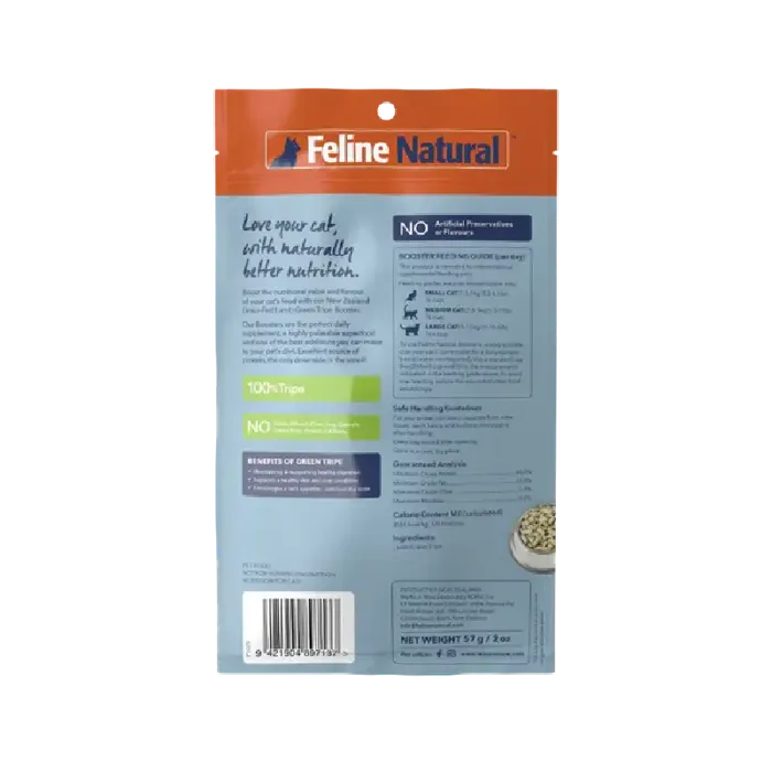 Feline Natural Cat Fd Lamb Green Tripe Topper 2-oz